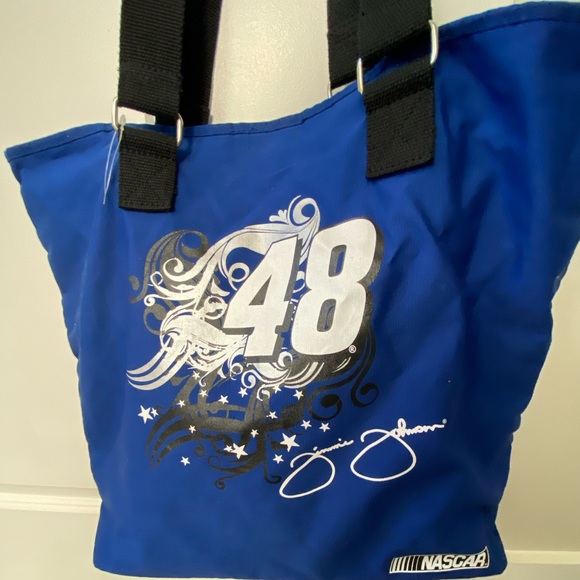Nascar | Bags | Nascar Racing Jimmie Johnson 48 Blue Canvas Tote Bag ...